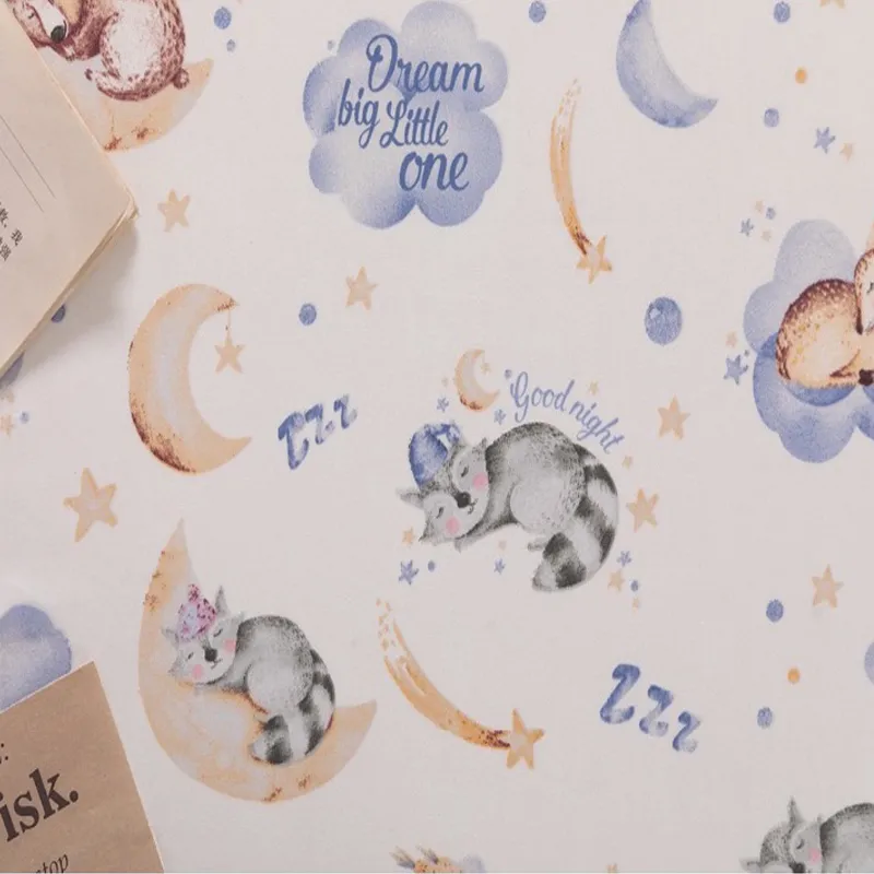ผ้าคอตตอน 100% ทอทวิล หน้ากว้าง 1.60 เมตร พิมพ์ลายดอกไม้ ตัดขายเป็นเมตร ลายSweet dream