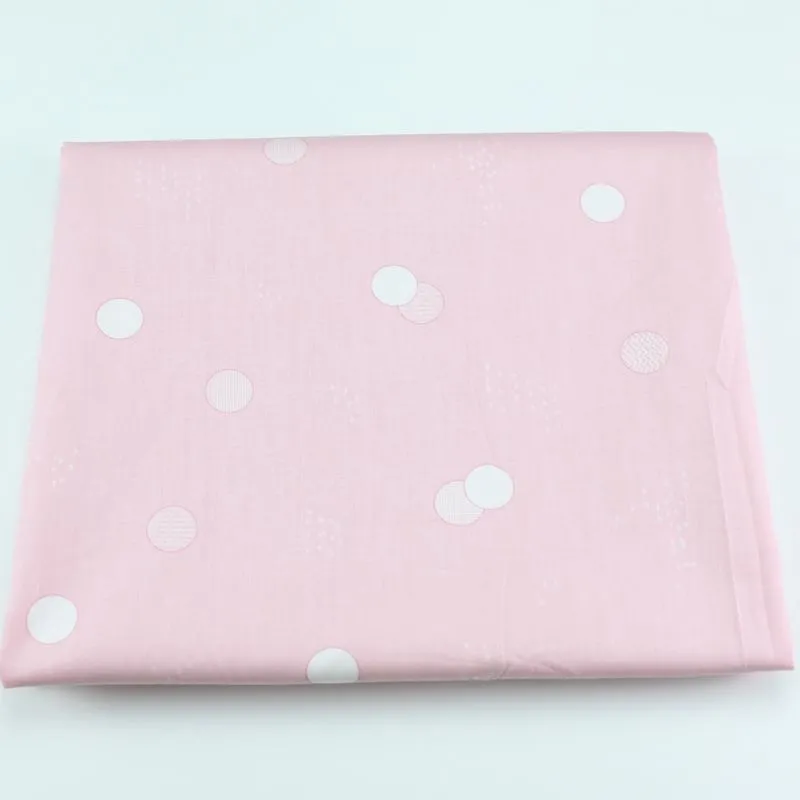 ผ้าคอตตอน 100% ทอทวิล ผ้าเมตร ลายผ้าน่ารักๆ หน้ากว้าง2.35 เมตร พิมพ์ลายกระต่าย พิมพ์ลายดอกไม้ ลายจุดขาวพื้นชมพู-451
