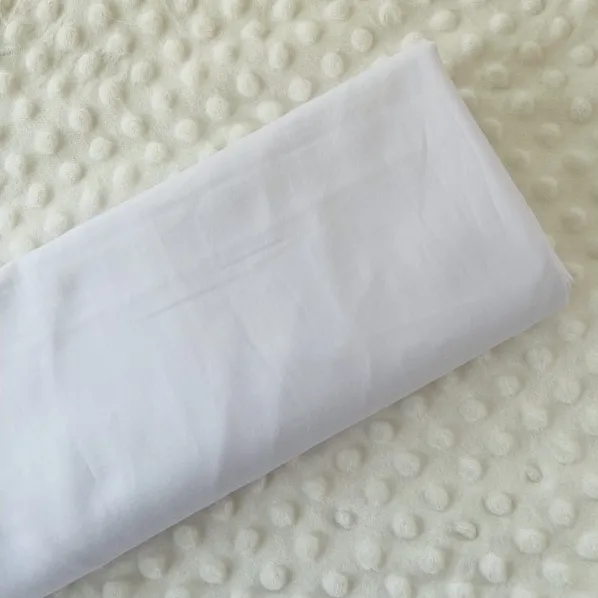 ผ้าคอตตอน 100% ทอทวิล หน้ากว้าง 2.5 เมตร สีพื้น เหมาะกับนำไปทำผ้าปูที่นอน ลายผ้าพื้นสีขาว-309
