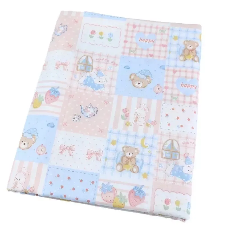ผ้าคอตตอน 100%  ผ้าเมตร หน้ากว้าง 2.5 เมตร 98 นิ้ว ลาย Lovely Bear  เหมาะนำไปทำผ้าอ้อม ผ้าห่อตัวเด็กแรกเกิด รูปที่ 3