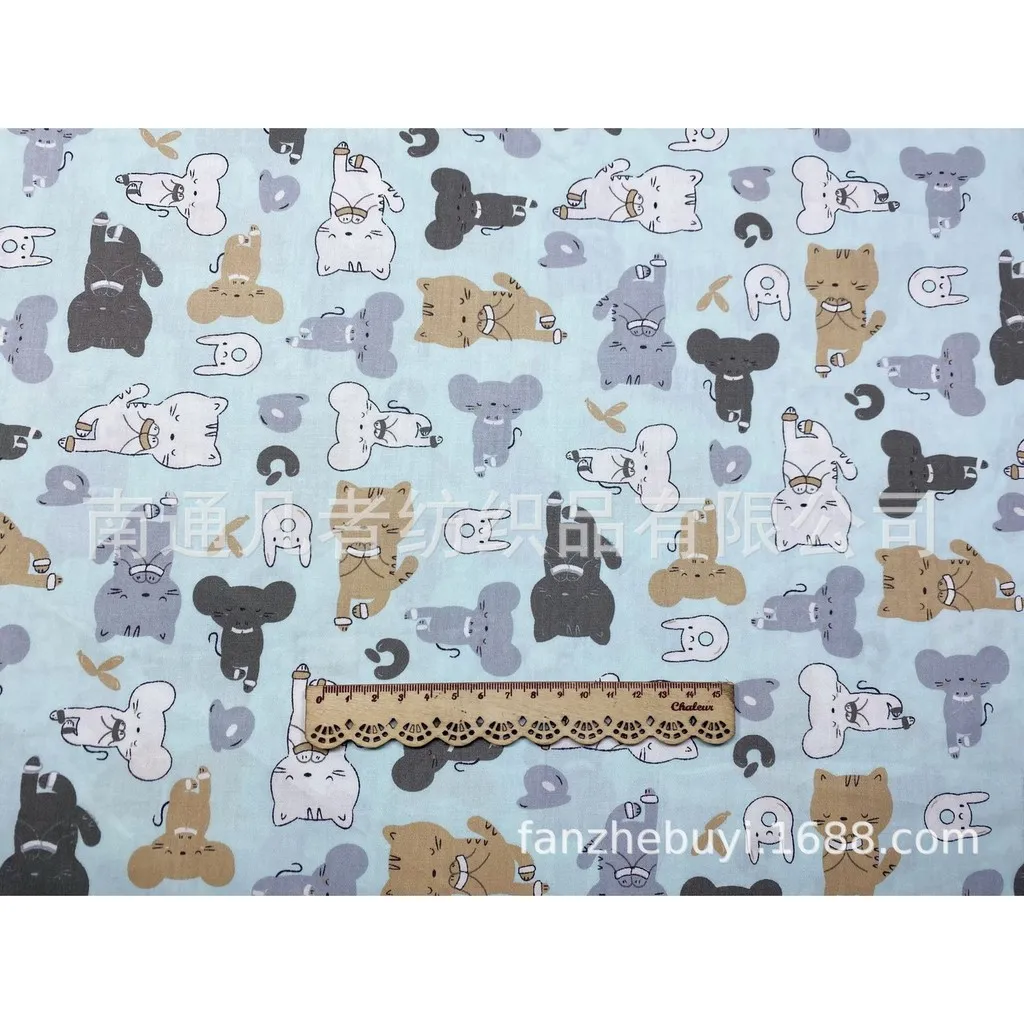 ผ้าคอตตอน 100% ทอทวิล ผ้าเมตร หน้ากว้าง1.6 เมตร  ลายการ์ตูน ลายดอก รูปที่ 6