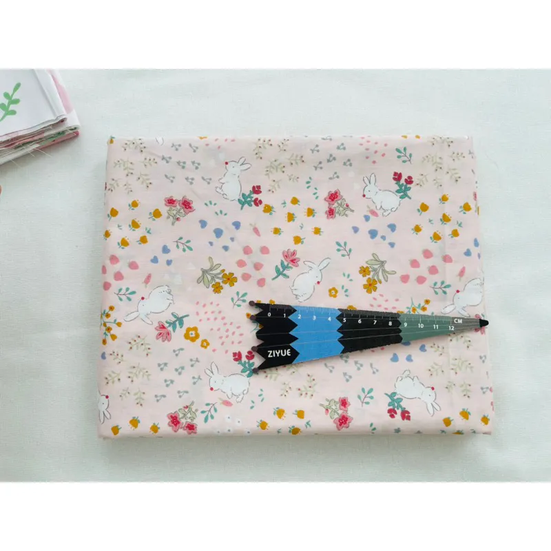 ผ้าคอตตอน 100% ทอทวิล ผ้าเมตร พิมพ์ลายดอก ลายหมี หน้ากว้าง2.35 เมตร 93 นิ้ว รูปที่ 4
