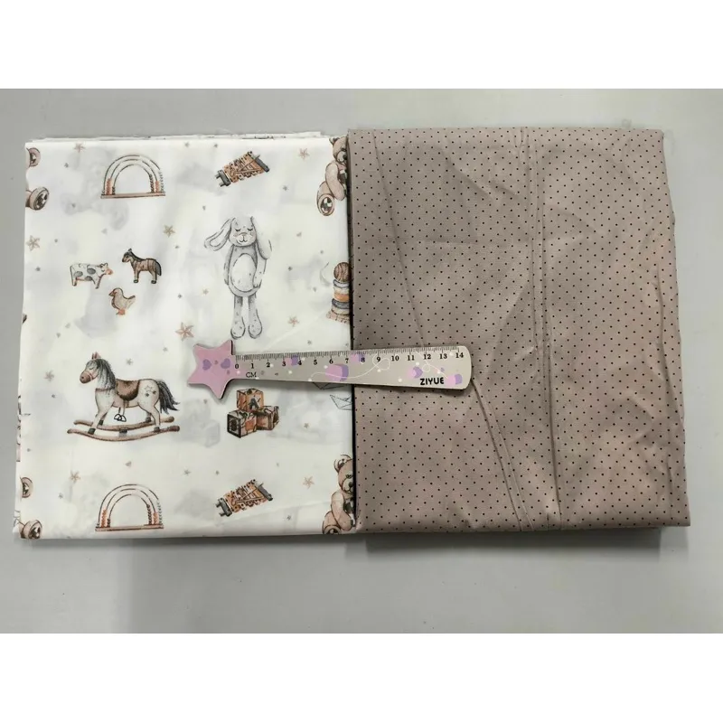 ผ้าคอตตอน 100% ทอทวิล ผ้าเมตร  หน้ากว้าง 1.60 เมตร ลายตุ๊กตาของเล่น Baby Toys รูปที่ 9