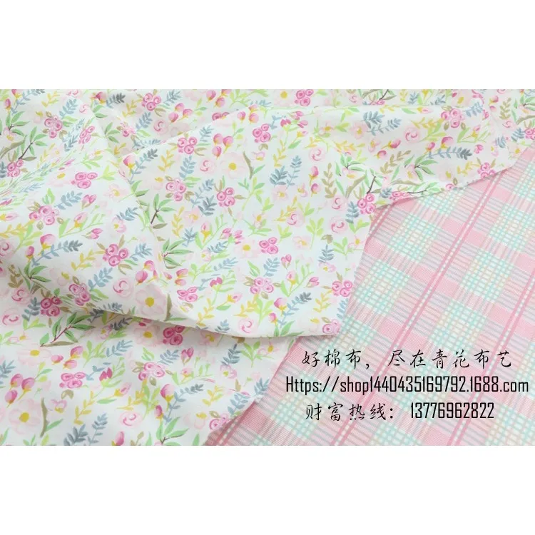 ผ้าคอตตอน 100% ทอทวิล ผ้าเมตร พิมพ์ลายดอกไม้ หน้ากว้าง2.35 เมตร รูปที่ 5