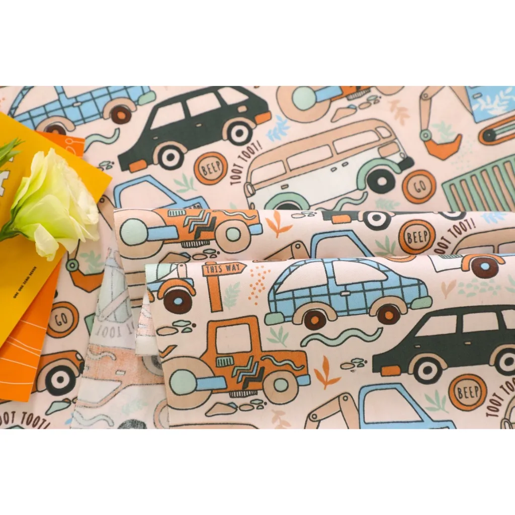 ผ้าคอตตอน 100% ทอทวิล หน้ากว้าง1.6 เมตร พิมพ์ลายผีเสื้อ ตัดขายเป็นเมตร รูปที่ 5