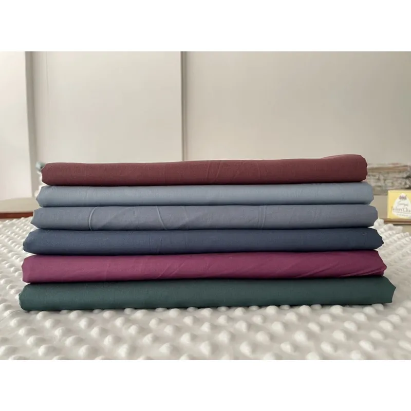 ผ้าคอตตอน 100% ทอทวิล หน้ากว้าง 2.5 เมตร สีพื้น เหมาะกับนำไปทำผ้าปูที่นอน รูปที่ 4