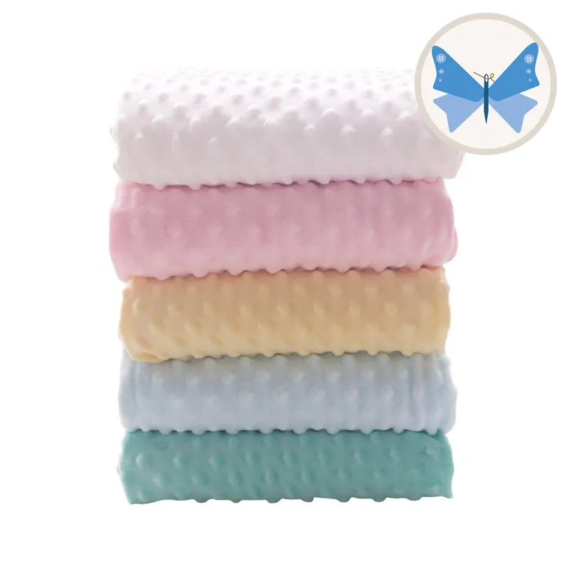 ผ้าดอทขนมิ้งค์ minky dot ผ้าเมตร ตัดขายเป็นเมตร หน้ากว้าง 1.55 เมตร ผ้าไม่ได้เย็บขอบ ลูกค้าต้องนำไปตัดเย็บอีกทีนะคะ